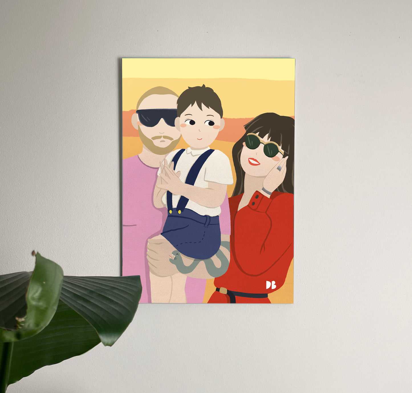 Ritratto Personalizzato su Tela Poster