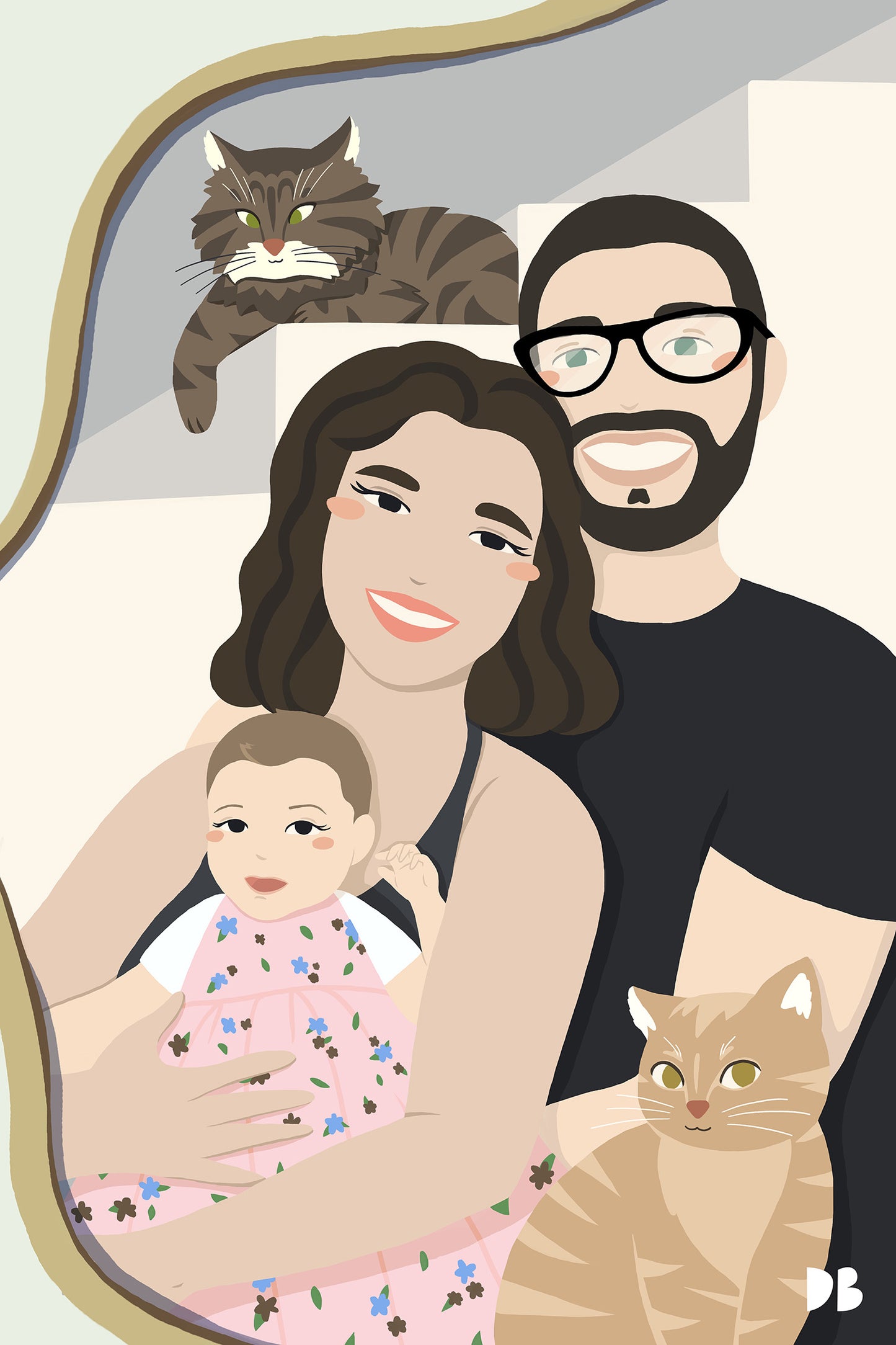 Ritratto Personalizzato su Tela Premium